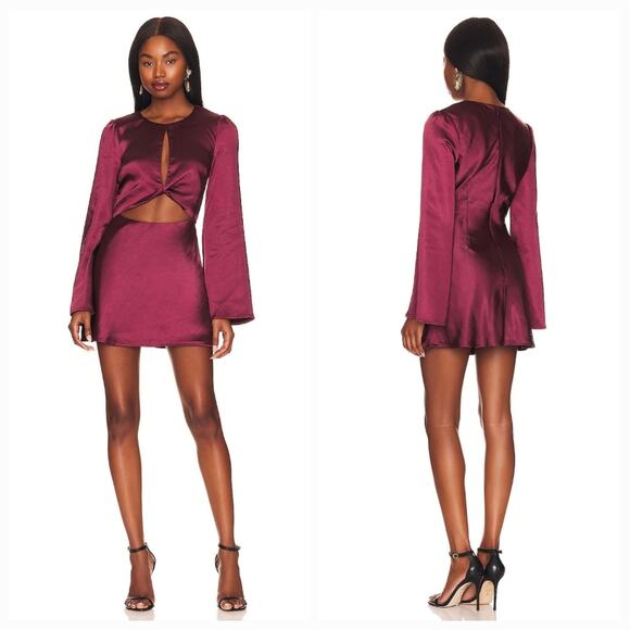 Tularosa Olivia Mini Dress in Wine XXS - Picture 1 of 11